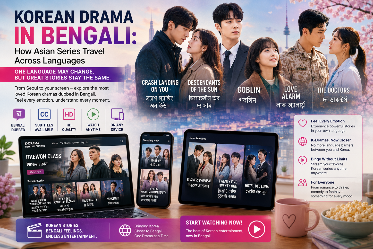 Korean Drama in Bengali: How Asian Series Travel Across Languages